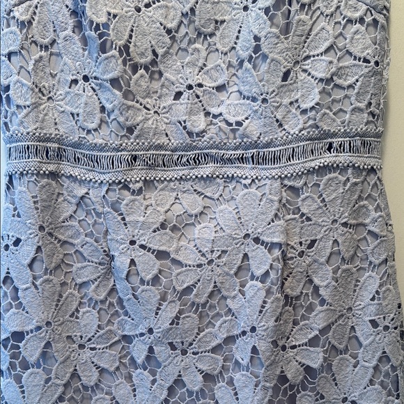 Aqua Gray Sheath Mini Dress Crew Neck Sleeveless - Picture 4 of 8